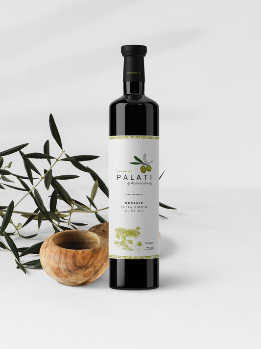 Palati Natives Olivenöl Extra Virgin – 750 ml (Kaltgepresst aus Koroneiki-Oliven)